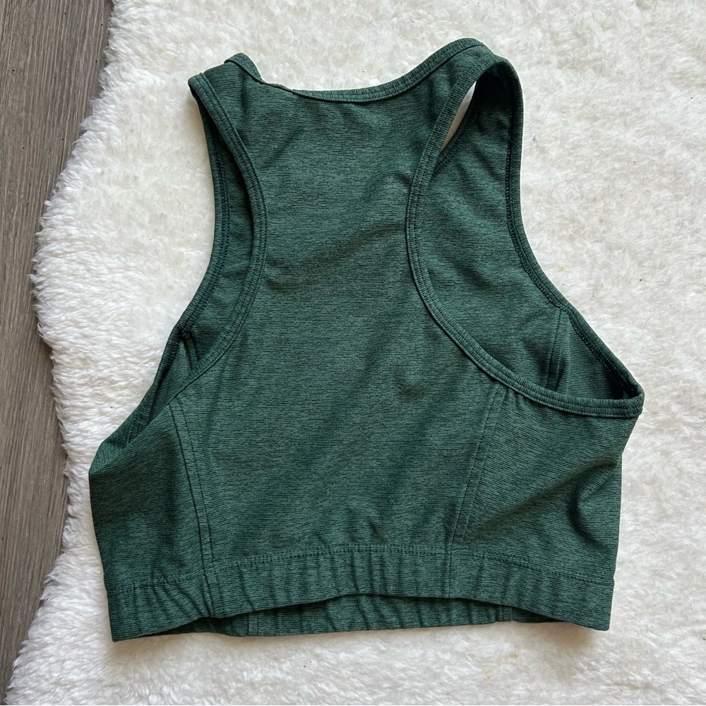 Outdoor Voices Forest Green Athletic Crop Top - Picture 4 of 5